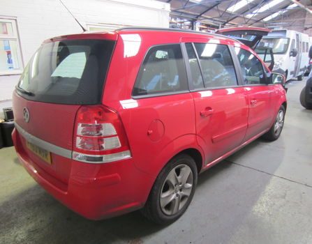 Rear seats of Zafira